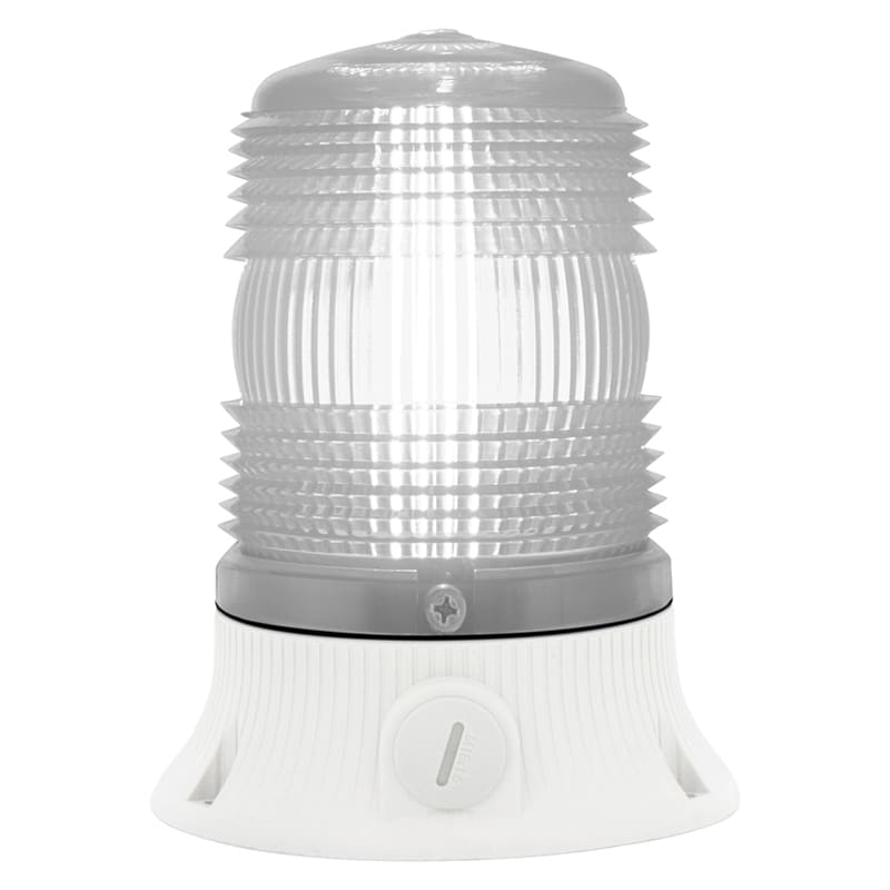 SIRENA - MINIFLASH X , luce a flash, Xeno, IP 54, V12/24ACDC, base GRIGIA S