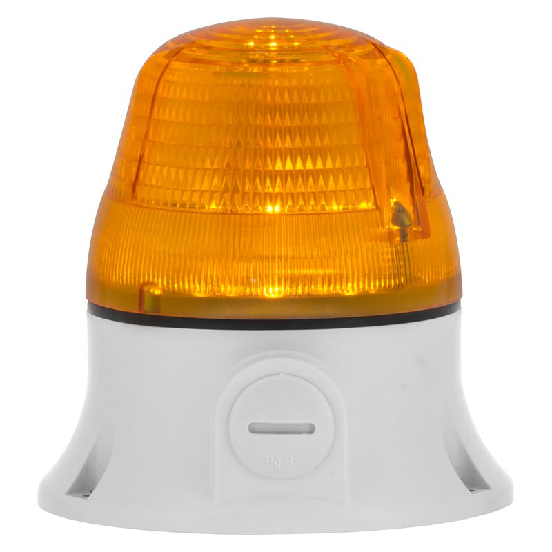 SIRENA - MICROLAMP X segnalazione macchina luce a flash xeno IP54 V12/24ACDC base grigia