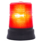 SIRENA - STR LED72 S led luce fissa/lampeggiante IP65 V240AC base piana NERA