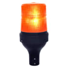 SIRENA - STR LED72 P led luce fissa/lampeggiante IP65 V24ACDC base asta NERA