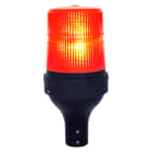 SIRENA - STR LED72 P led luce fissa/lampeggiante IP65 V24ACDC base asta NERA