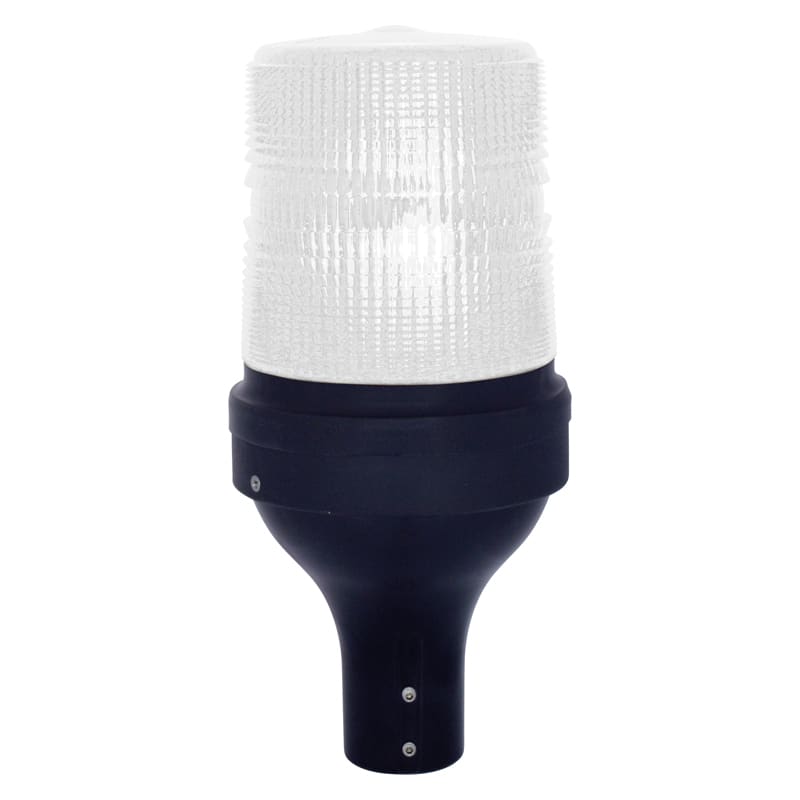 SIRENA - STR LED72 P led luce fissa/lampeggiante IP65 V24ACDC base asta NERA