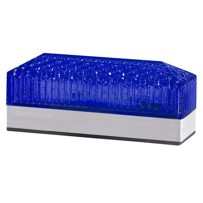 SIRENA - LD 12 LINEAR : fascia luminosa LED blu - luce fissa/flash - IP54 -24VACDC