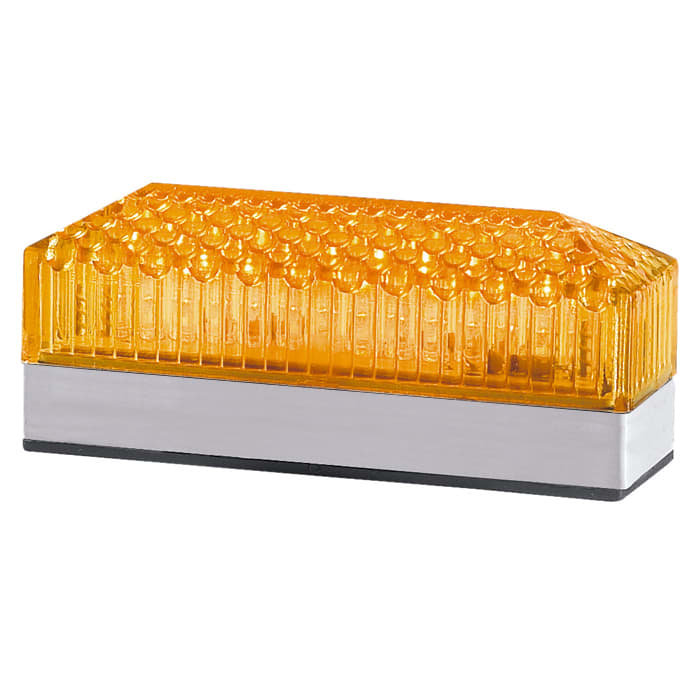 SIRENA - LD 12 LINEAR : fascia luminosa LED arancione - luce fissa/flash - IP54 -V240AC