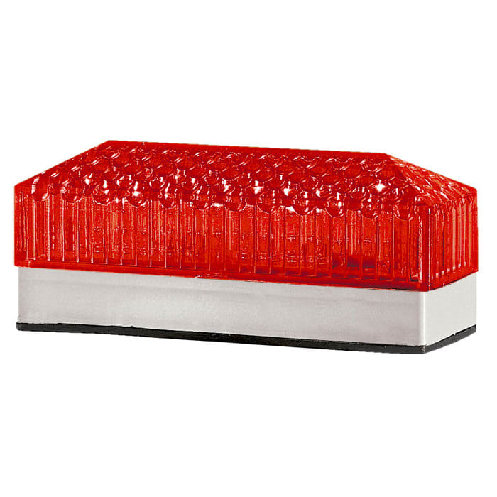 SIRENA - LD 12 LINEAR : fascia luminosa LED rosso - luce fissa/flash - IP54 -V240AC