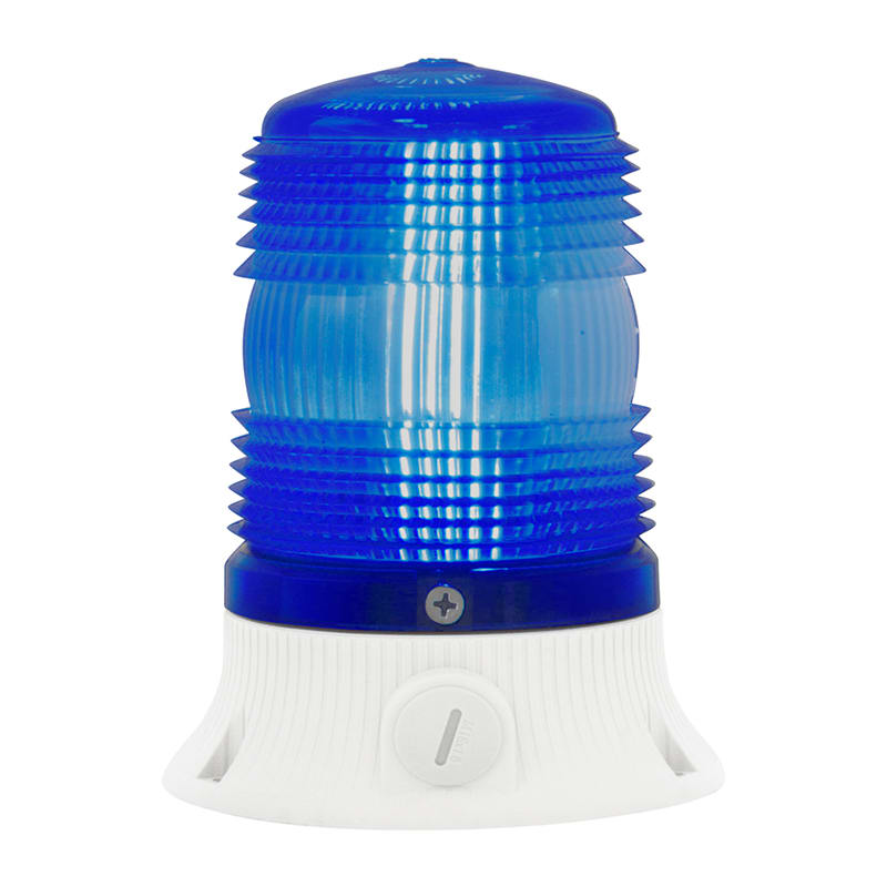 SIRENA - MNF LED : Luce a LED blu multifunzione - fissa/flash/rotante - IP54 - 12/24VACDC