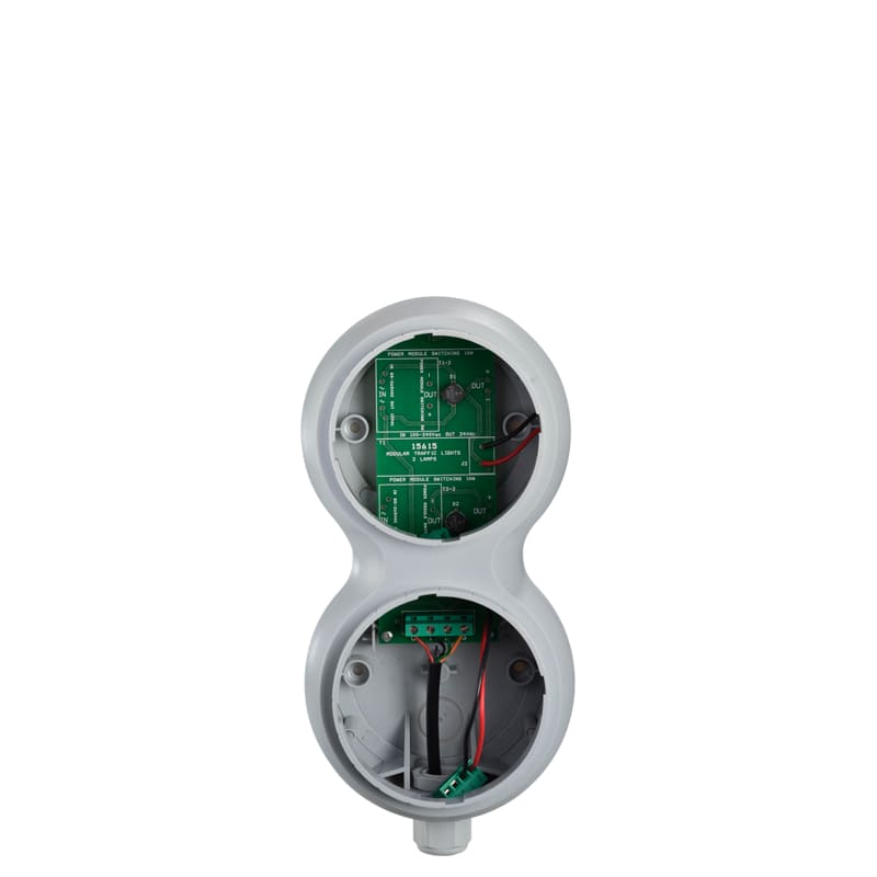 SIRENA - SEMAFORO TLINE 2 MODULI 12/24V ACDC GRIGIO