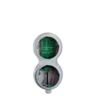 SIRENA - SEMAFORO TLINE 2 MODULI 12/24V ACDC GRIGIO