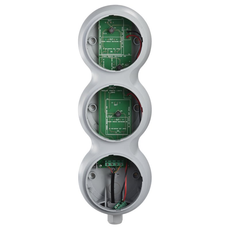 SIRENA - SEMAFORO TLINE 3 MODULI 120/24V AC