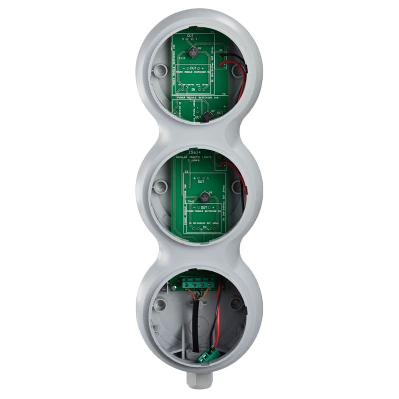 SIRENA - SEMAFORO TLINE 3 MODULI 120/24V AC