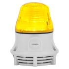 SIRENA - segnalazione macchina fissa/lampeggiante suono continuo/intermittente 75db IP30 base GRIGIA