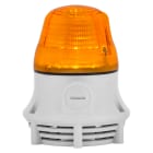 SIRENA - segnalazione macchina fissa/lampeggiante suono continuo/intermittente 75db IP30 base GRIGIA