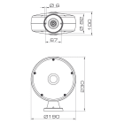 SIRENA - FAROLAMP xeno S ARANCIONE, luce allo xeno, luce a flash, IP54, V240AC, base standard