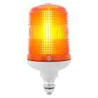 SIRENA - LUCE ARANCIONE lampada ad incandescenza luce fissa/lampeggiante IP54 base GRIGIA