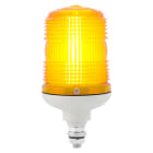 SIRENA - LUCE GIALLA lampada ad incandescenza luce fissa/lampeggiante IP54 base GRIGIA