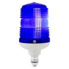 SIRENA - LUCE BLU lampada ad incandescenza luce fissa/lampeggiante IP54 base GRIGIA
