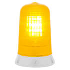 SIRENA - LUCE GIALLA lampada ad incandescenza luce fissa/lampeggiante IP54 V12/48DC base GRIGIA