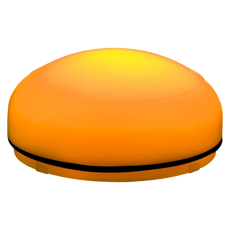 SIRENA - MLINE Dispositivo a LED ARANCIONE fissa/lampeggiante/strobo lente opalina IP66 multitensione