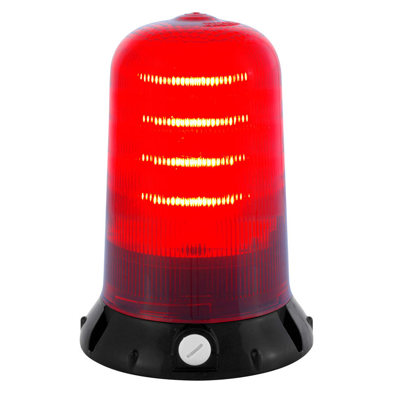 SIRENA - RA HD : luce a LED rossa - base alluminio - fissa/flash/rotante - IP65 - 12/24VACDC