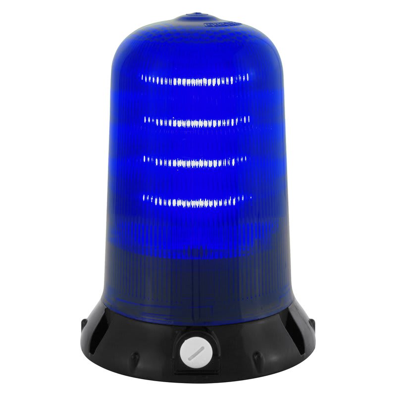 SIRENA - RA HD : luce a LED blu - base alluminio - fissa/flash/rotante - IP65 - V90/240AC