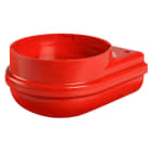 SIRENA - MLINE base a parete rossa cablaggio dal basso e dal retro V12/24 ACDC 90347