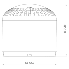 SIRENA - MLINE Sirena elettronica 115db 32 tonalit? IP65 multitensione ROSSA 90410