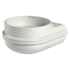 SIRENA - MLINE Base a parete GRIGIA cablaggio dalla base e dal retro V40/80 ACDC