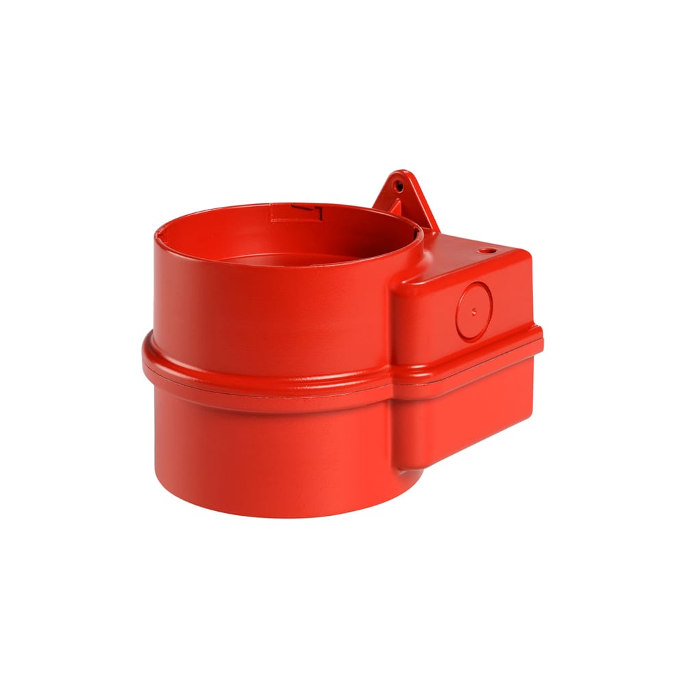 SIRENA - MLINE Base a parete rossa installazione di 2 dispositivi MLINE V40/80 ACDC