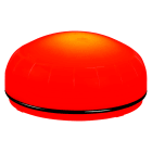 SIRENA - MLINE Luce a LED ROSSA fissa/lampeggiante/strobo lente opalina IP66 multitensione