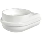 SIRENA - MLINE Base a parete BIANCA cablaggio dalla base/dal retro V120/240 AC