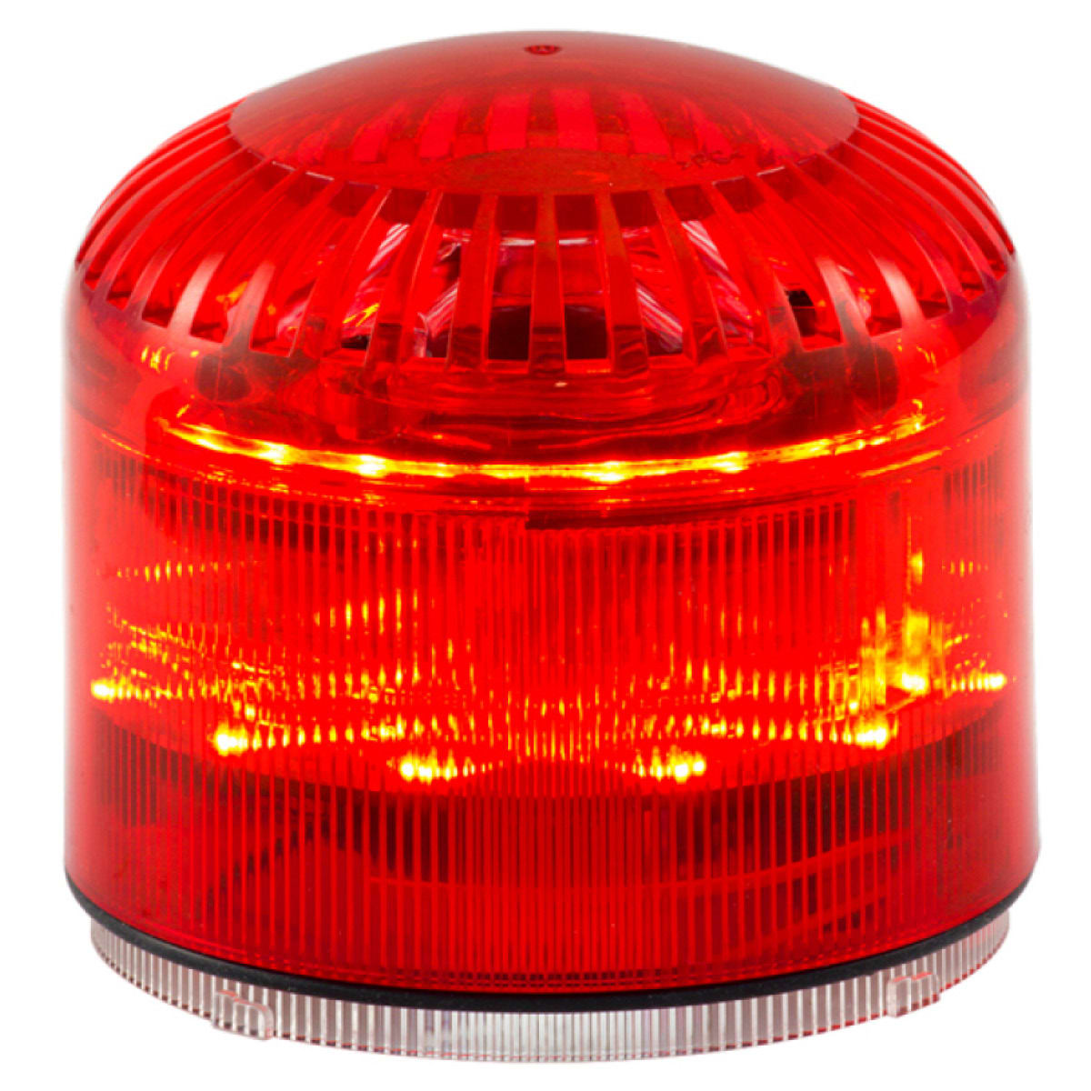 SIRENA - MLINE Combinato sonoro/luminoso ROSSO luce fissa/strobo 115db 32 suoni IP65 90563