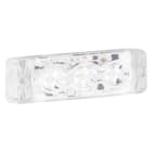 SIRENA - FWL segnalatore lineare a LED luce fissa e flash (triplo lampeggio) IP66 V12/24DC