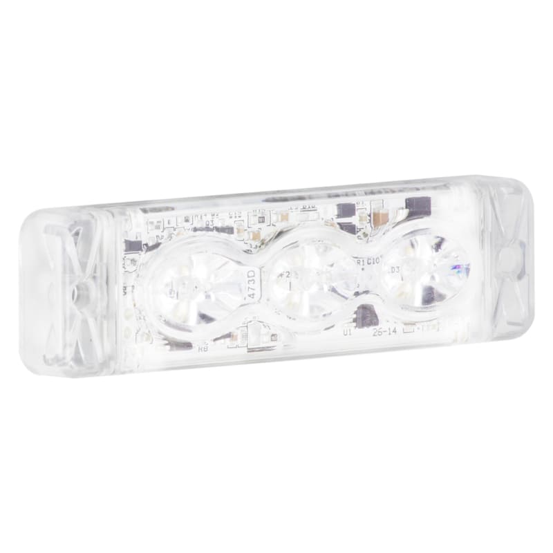 SIRENA - FWL segnalatore lineare a LED luce fissa e flash (triplo lampeggio) IP66 V12/24DC
