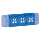 SIRENA - FWL segnalatore lineare a LED luce fissa e flash (triplo lampeggio) IP66 V12/24DC 90984