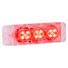 SIRENA - FWL segnalatore lineare a LED luce fissa e flash (triplo lampeggio) IP66 V12/24DC