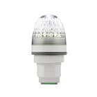 SIRENA - P40 S : indicatore a LED bianco - effetto fisso/lampeggiante/strobo - IP66 V12/24ACDC