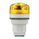 SIRENA - P40 A LED : buzzer luminoso giallo - fissa/lampeggiante - 85dB - IP65 - 12/24VACDC
