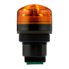 SIRENA - buzzer piezoelettrico fissa/lampeggiante suono intermittente e continuo 85db base NERA