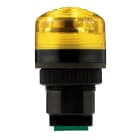 SIRENA - P40 A LED : buzzer luminoso giallo - fissa/lampeggiante - 85dB - IP65 - 12/24VACDC