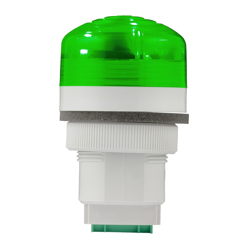 SIRENA - buzzer piezoelettrico fissa/lampeggiante suono intermittente e continuo 85db base GRIGIA