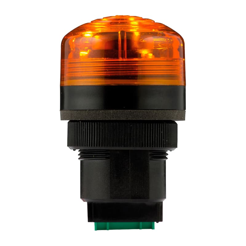 SIRENA - buzzer piezoelettrico fissa/lampeggiante suono intermittente e continuo 85db base NERA