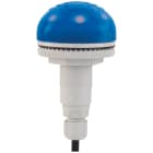 SIRENA - BUZZER LUMINOSO AD INCASSO P50 A LED 92DB IP65 BLU 12/24VCACC MULTIFUNZIONE P-C M12