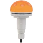 SIRENA - BUZZER LUMINOSO AD INCASSO P50 A LED 92DB IP65 ARANCIONE 12/24VCACC MULTIFUNZIONE P-C M12 91342