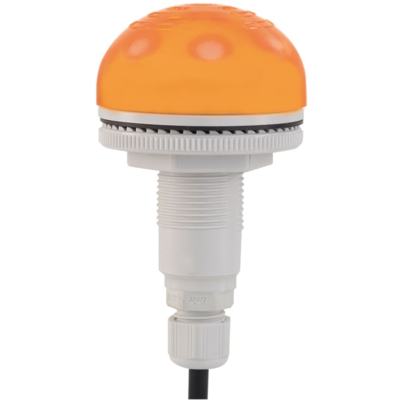 SIRENA - BUZZER LUMINOSO AD INCASSO P50 A LED 92DB IP65 ARANCIONE 12/24VCACC MULTIFUNZIONE P-C M12