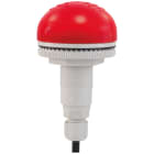 SIRENA - BUZZER LUMINOSO AD INCASSO P50 A LED 92DB IP65 ROSSO 12/24VCACC MULTIFUNZIONE P-C M12
