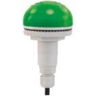 SIRENA - BUZZER LUMINOSO AD INCASSO P50 A LED 92DB IP65 VERDE 12/24VCACC MULTIFUNZIONE P-C M12 91344