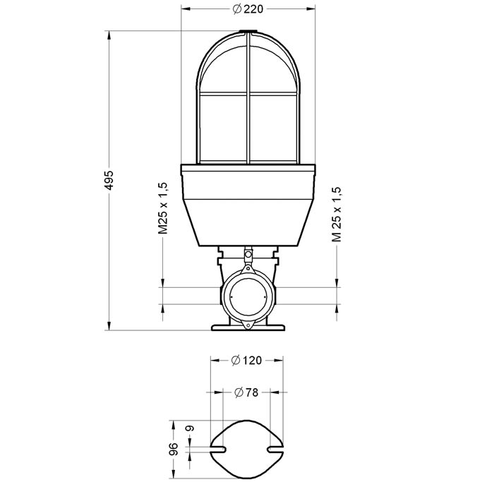 SIRENA - EX 080 RA AMB V110AC
