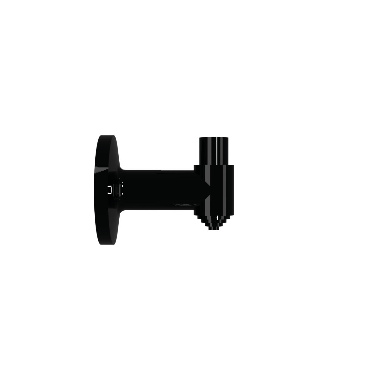 SIRENA - TWS DOUBLE WALL MOUNT (BP2), supporto laterale filettatura semplice, guarnizione toroidale, NERO 27693