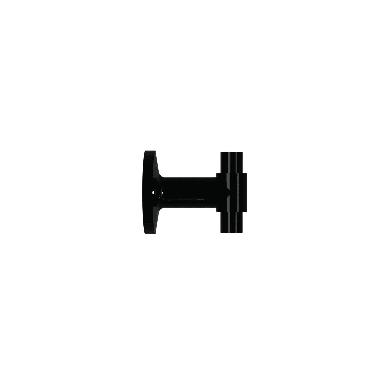 SIRENA - TWS WALL MOUNT (BP1), supporto laterale filettatura doppia per 2 colonne NERO