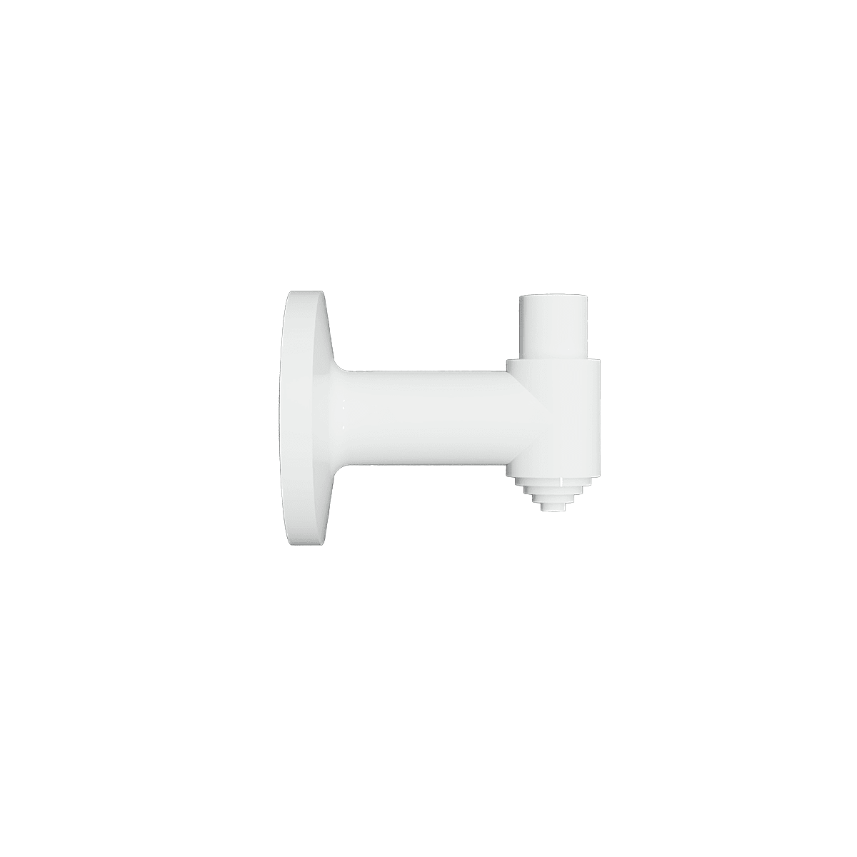 SIRENA - Base a parete per fissaggio laterale di 1 colonnina